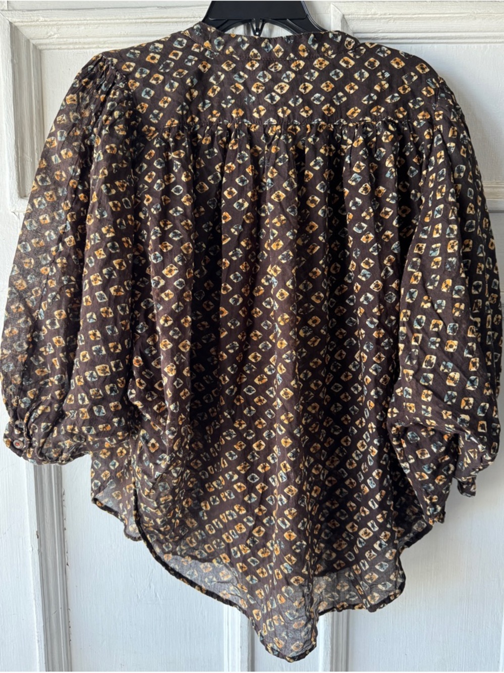 Anthropologie Pamela Brown Motif Printed Blouse - Picture 5 of 5